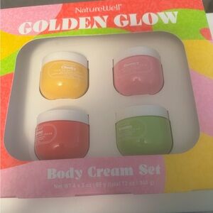 Golden Glow Body Cream Set - Pink, Yellow, Coral, Green